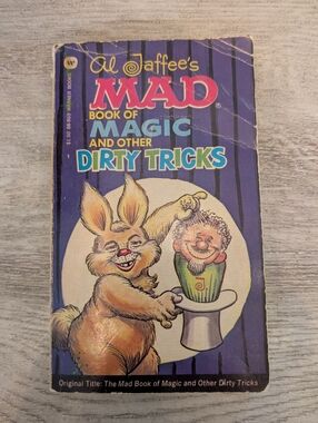 Vintage 1970 Al Jaffee's MAD Book of Magic - Purple Cover